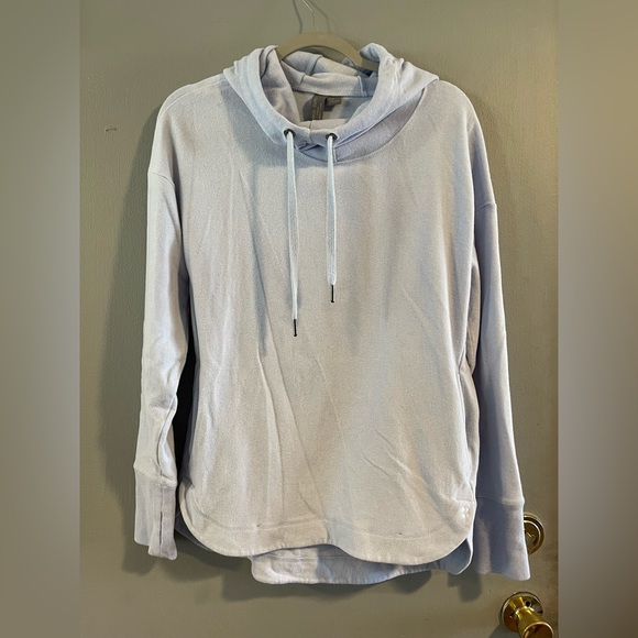 Sweaty Betty Cozy Baby Blue Gray‎ Hoodie 4 - Picture 1 of 8